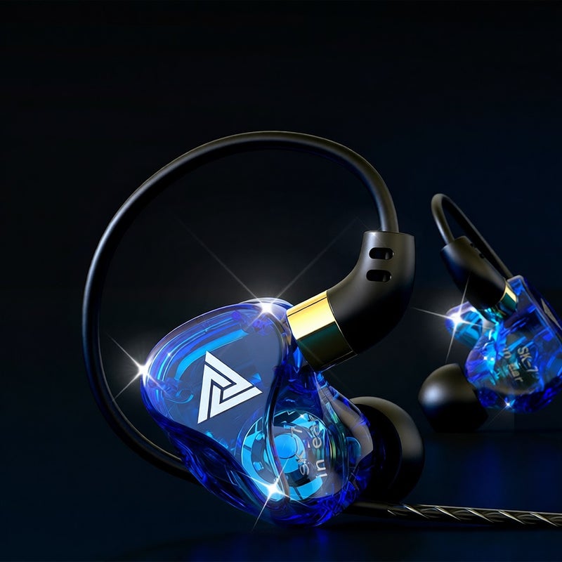 QKZ SK7 3.5mm Wired Headphones In-ear Earbuds Super Bass Music Earphone Sports Headset with Microphone - Image 5